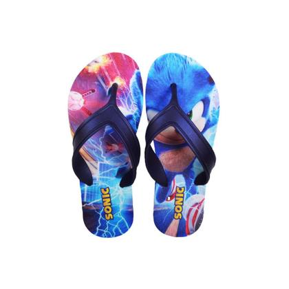 Imagem de Kit Tênis De Led Infantil Menino Masculino Sonic Shadow + Chinelo