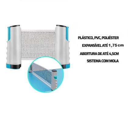 Imagem de Kit Tenis De Mesa 4 Raquetes 8 Bolinhas Ping Pong E Rede