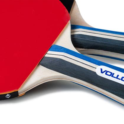 Imagem de Kit Tênis de Mesa Ping Pong 2 Raquetes 3 Bolas Esporte Lazer Vollo