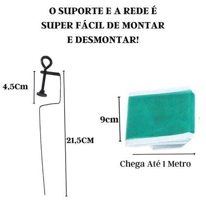 Imagem de Kit Tênis De Mesa Ping Pong 2 Raquetes + 3 Bolinhas + 1 Rede Novo Original