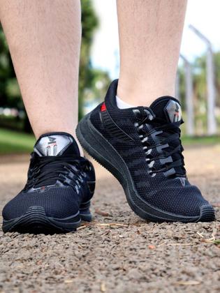 Imagem de Kit Tenis Esportivo Unissex Academia + Mochila  E Relógio