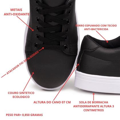 Imagem de Kit Tênis Feminino Preto + Tênis Feminino Cano Longo Preto