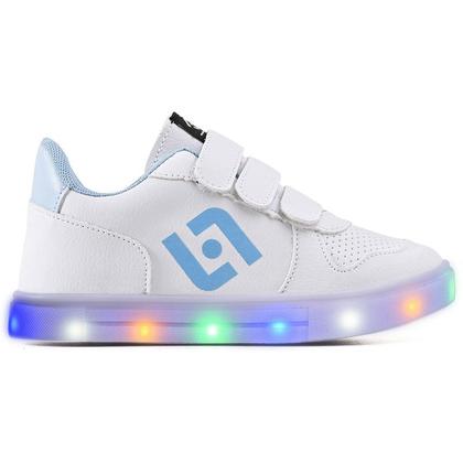 Imagem de Kit Tênis Infantil De Led Casual Escolar Meninos Basico Street Jogger