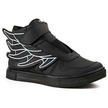 Imagem de Kit Tenis Infantil Led Meninos Botinha Asas Escolar Casual com Oculos E Relogio