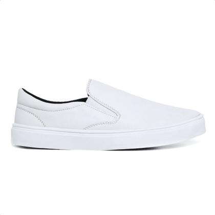 Imagem de Kit Tênis Sapatênis Slip On Casual Iate Sem Cadarço Calce Fácil Confortável + Relógio Digital