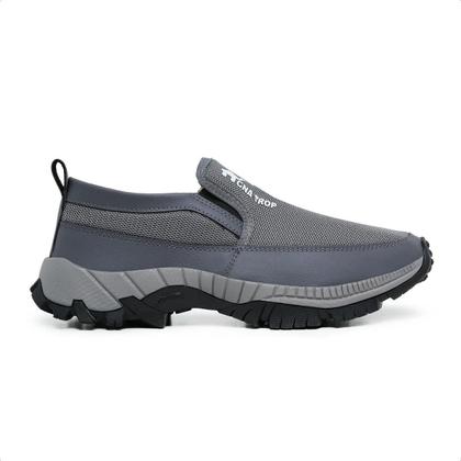 Imagem de Kit Tênis Sapatilha Masculino Casual Trilha Impermeável Calce Fácil Mais Palminha Gel