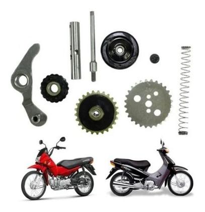 Imagem de Kit Tensor Corrente Comando 9 Peças Biz Dream Pop Web 100 Moby Sky Phoenix 50 Smart Fox