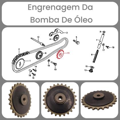 Imagem de Kit Tensor Corrente Comando Biz100 98/05 Pop100 07 Em Diante