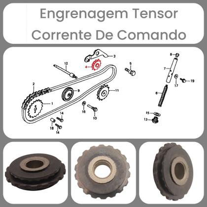 Imagem de Kit Tensor Corrente Comando Biz100 98/05 Pop100 07 Em Diante