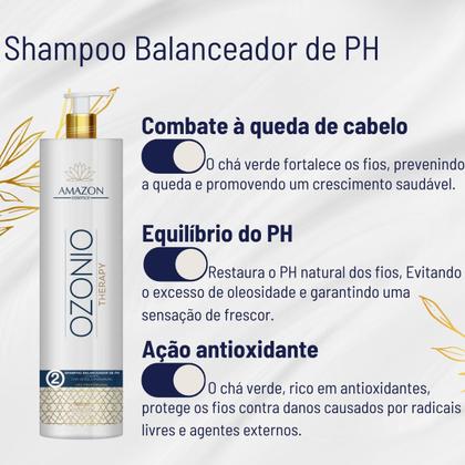 Imagem de Kit Terapia Dos Fios Shampoo Balanceador 500ml + Máscara de Reparação Profunda 500g Para Fios Secos e Sem Vida