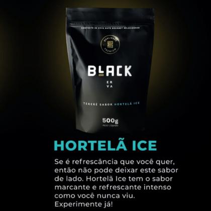 Imagem de Kit Tereré Garrafa Lisa Black Erva Mate 500 G Copo Caldereta Acrílico Preto Bomba Preta Filtro Scoop