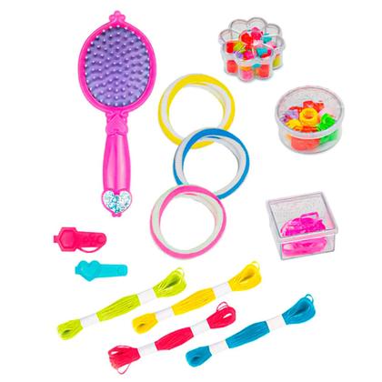 Imagem de Kit Tererê Trança Cabelo Infantil Com Miçangas Penteados Meninas Dm Toys