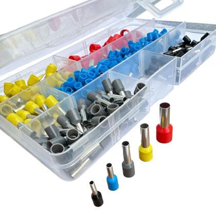 Imagem de Kit Terminais Elétricos Ilhós Tubular Fios 1.5 À 10mm 325pçs