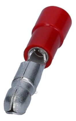 Imagem de Kit Terminal Bala Fêmea E Macho Pré Isolado Vermelho 25Pares