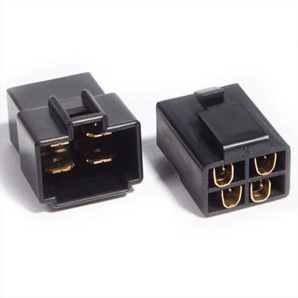 Imagem de Kit Terminal Conector 4 Vias Com Trava Pacote C/ 50 Kits