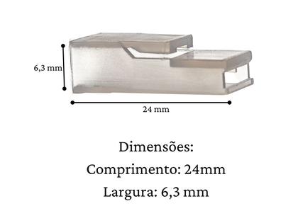 Imagem de Kit Terminal Encaixe Femea 6,3mm e Capas Isolantes com Trava
