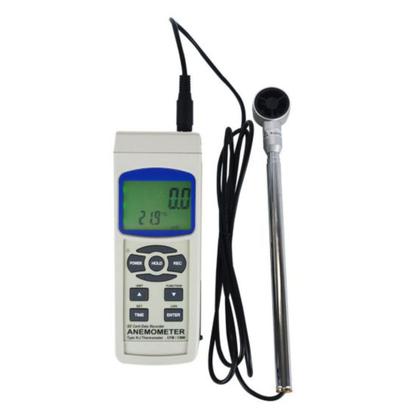 Imagem de Kit Termo Anemômetro Digital Velocidade Vazão Temperatura Datalogger Usb Tar-176 Portátil Instrutherm Sensor S-02k