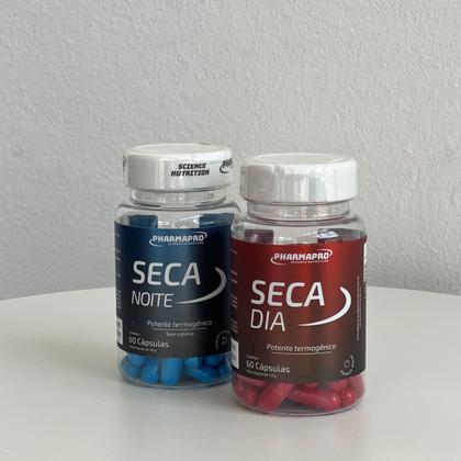 Imagem de Kit Termogênico Seca Dia e Seca Noite Pharmapro  Com e Sem Cafeína  60 Cápsulas Cada