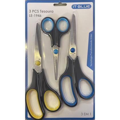 Imagem de Kit tesoura 3 peças - It Blue