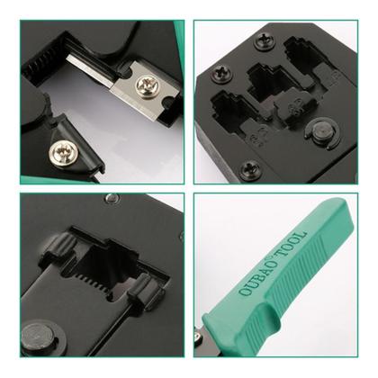 Imagem de Kit Testador Cabo de Rede e Alicate Crimpador Rj45 Rj11 Profissional