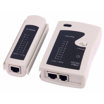 Imagem de Kit Testador Cabo Rede Rj45 Rj11 Telefonia + Bateria 9v