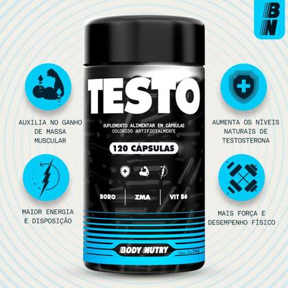 Imagem de Kit Testo Body Nutry e Testo Dilated Body Nutry  120 Cápsulas Cada  Suplemento Com Boro e Arginina
