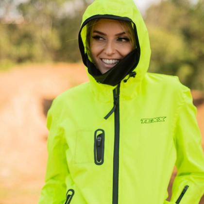 Imagem de Kit Texx Corta Vento Impermeável Climate 1 Térmica X11 Verde