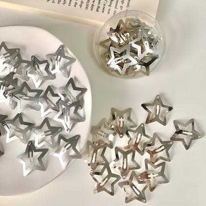Imagem de Kit Tic tac Estrela Clips Presilhas Grampos de Cabelo Estrela Infantil