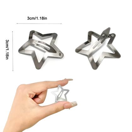 Imagem de Kit Tic tac Estrela Clips Presilhas Grampos de Cabelo Estrela Infantil