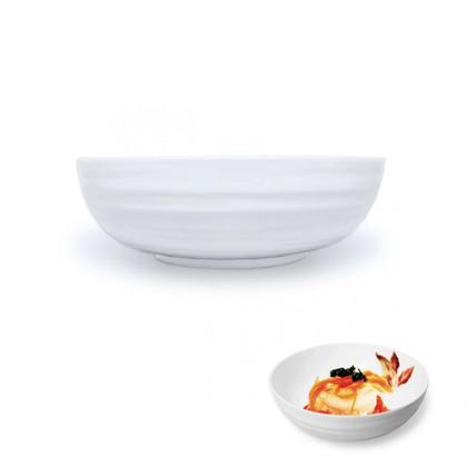 Imagem de Kit Tigela Redonda Estriada 800ml + Tigela Oval 500ml em Melamina Bestfer