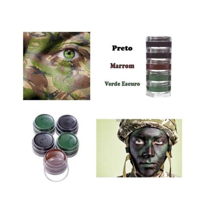 Imagem de Kit Tinta Cremosa Camuflagem - Color Make