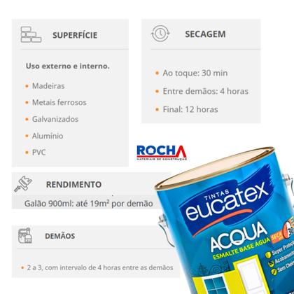 Imagem de Kit Tinta Esmalte Base Água Brilhante 900ml + Rolo + Pincel