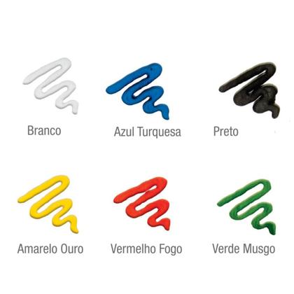 Imagem de Kit Tinta Expansível Para Tecido Acrilex Acripuff - 6 Cores