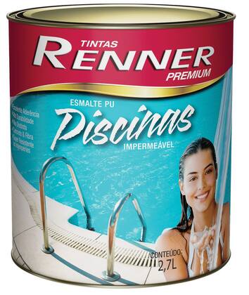 Imagem de Kit Tinta Para Piscina Renner Branco 4,5lts