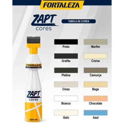 Imagem de Kit Tinta para Rejunte 200ml Cinza Zapt