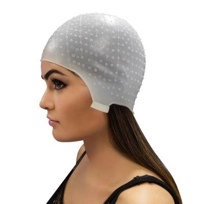 Imagem de Kit Tintura Tigela Pincel e Touca Para Mechas Luzes Siliconada Profissional Dompel Cores - Roxa