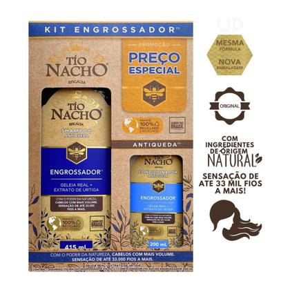 Imagem de Kit Tio Nacho Engrossador Shampoo + Condicionador Antiqueda