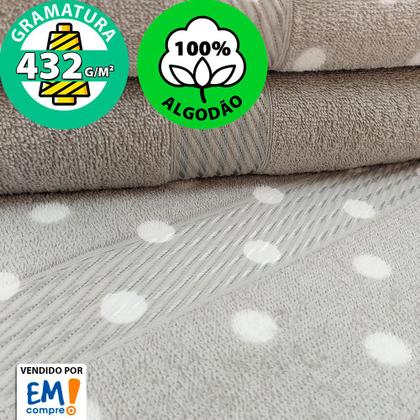 Imagem de Kit Toalha 3 Peças Banho + Rosto 100% Algodão Felpudo Prisma Dohler - Emcompre