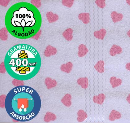 Imagem de Kit Toalha 3 Peças Banho + Rosto 100% Algodão Felpudo Prisma Dohler - Emcompre