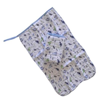 Imagem de Kit Toalha Banho Bebê Com Capuz e Pano de Boca Soft Fralda