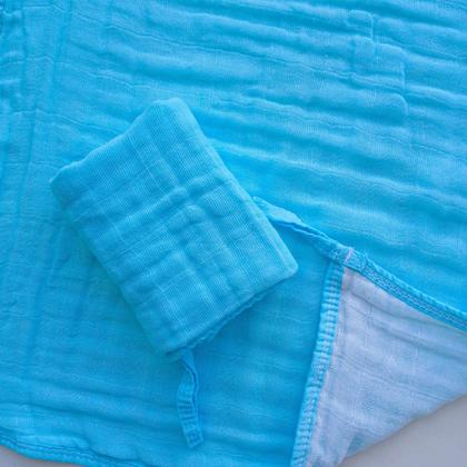 Imagem de Kit Toalha Banho Soft Bebe Com Capuz + 2 Toalha Pano de Boca Babete Soft 100% Algodão Menino Menina