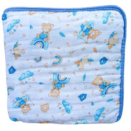 Imagem de Kit Toalha Banho Soft Bebe Com Capuz + 2 Toalha Pano de Boca Babete Soft 100% Algodão Menino Menina