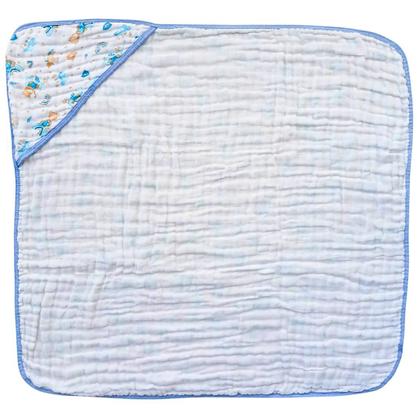 Imagem de Kit Toalha Banho Soft Bebe Com Capuz + 2 Toalha Pano de Boca Babete Soft 100% Algodão Menino Menina