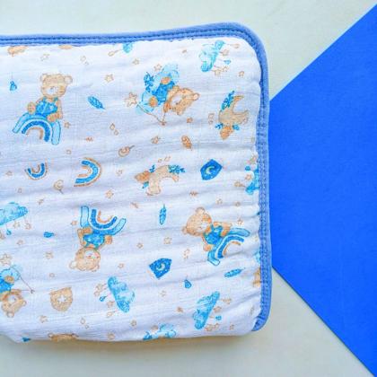 Imagem de Kit Toalha Banho Soft Bebe Com Capuz + 2 Toalha Pano de Boca Babete Soft 100% Algodão Menino Menina