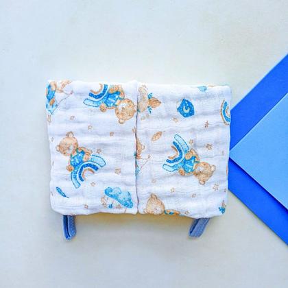 Imagem de Kit Toalha Banho Soft Bebe Com Capuz + 2 Toalha Pano de Boca Babete Soft 100% Algodão Menino Menina