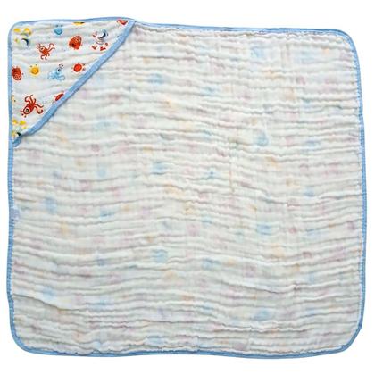 Imagem de Kit Toalha Banho Soft Bebe Com Capuz + 2 Toalha Pano de Boca Babete Soft 100% Algodão Menino Menina