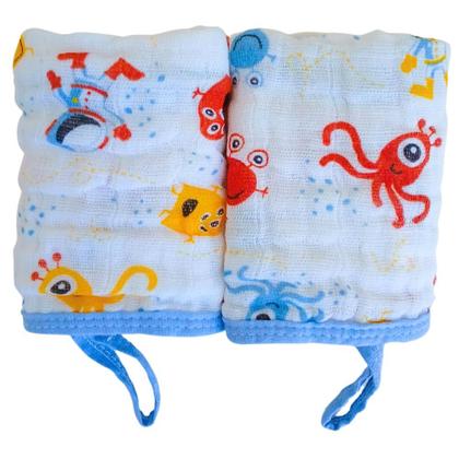 Imagem de Kit Toalha Banho Soft Bebe Com Capuz + 2 Toalha Pano de Boca Babete Soft 100% Algodão Menino Menina