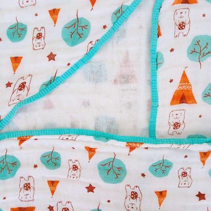 Imagem de Kit Toalha Banho Soft Bebe Com Capuz + 2 Toalha Pano de Boca Babete Soft 100% Algodão Menino Menina