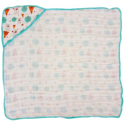 Imagem de Kit Toalha Banho Soft Bebe Com Capuz + 2 Toalha Pano de Boca Babete Soft 100% Algodão Menino Menina