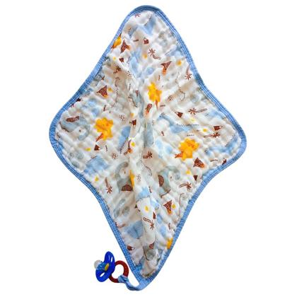 Imagem de Kit Toalha Banho Soft Bebe Com Capuz + 2 Toalha Pano de Boca Babete Soft 100% Algodão Menino Menina